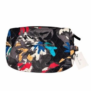 NEW Vera Bradley Canvas Splash Floral Medium Cosmetic Bag Toiletries Bag Travel